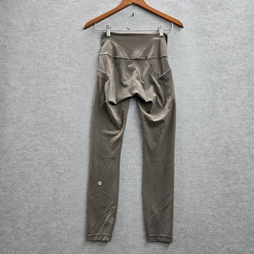 Lululemon Women Activewear Pants 4 Gray Wunder Train Yoga Legging 25